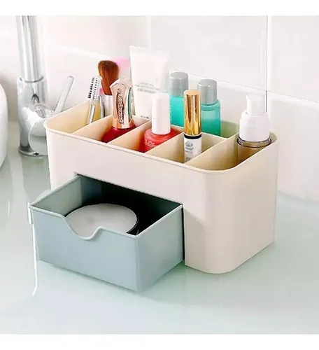Organizador de cosméticos, soporte para lápices de maquillaje con cajón