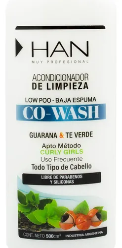 Han Acondicionador De Limpieza Co Wash Metodo Curly Low Poo