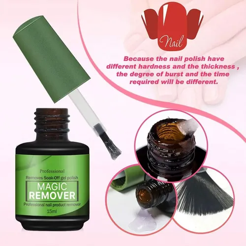 Removedor De Gel Para Uñas Cosmoo 15 Ml (2 Piezas)
