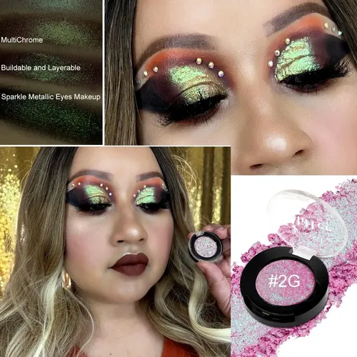 Sombra Multicolor Chameleon Glitter De Afflano Cosmetics