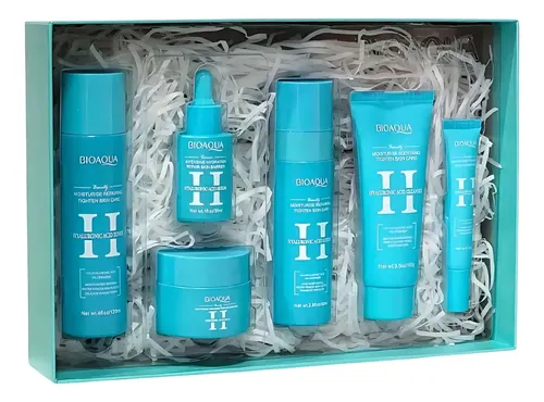 Kit Combo Rutina 6 Piezas Skincare Bioaqua Ácido Hialurónico