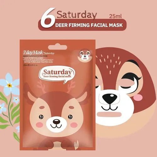 Set 7 Mascarillas Faciales Hidratantes Con Diseño Animal Todo Tipo De Piel