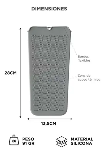 Para Planchita Funda Silicona Care By Gadnic Resiste Calor Rosa