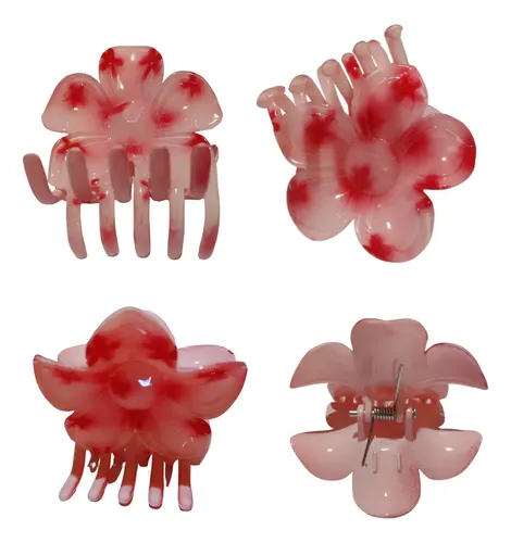 Set De Accesorios Para Cabello Rosa Tropical Y Encanto Mujer