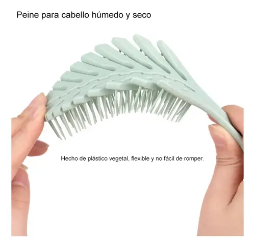 2pc Cabello, Mojado En Forma De Hoja, Peines Ventilado .
