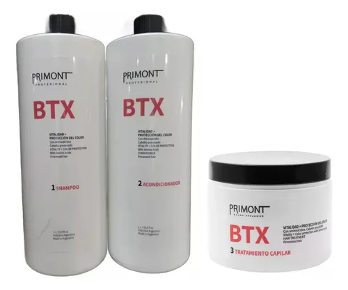 Primont Kit Btx Shampoo Y Acondicionador + Mascara 1lt