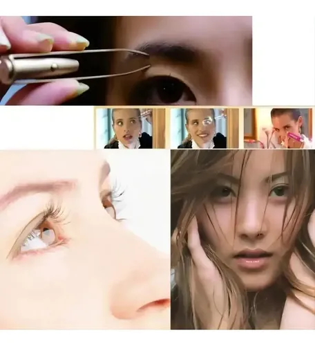 Pinzas De Acero Inoxidable Con Luz, Para Cejas