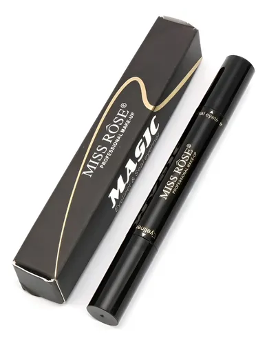 Delineador Liquido Negro Fibra Y Sello Ojo De Gato