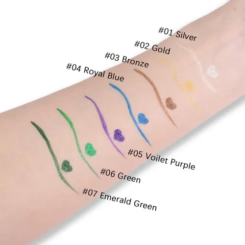 Delineador Líquido Plateado Evpct 1u Shimmer Silver