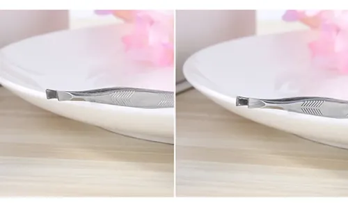 Pinza Para Cejas De Acero Inoxidable, Pinzas Para Depilar Ce