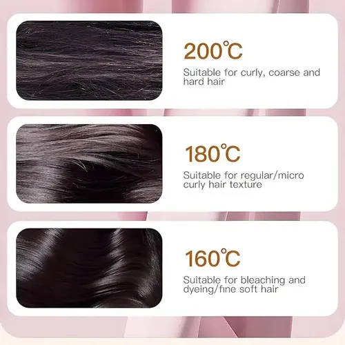 Plancha De Pelo Inalámbrica Recargable Portátil 2 En 1 Con