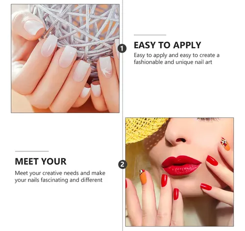 Parches De Uñas Artificiales Con Puntas Completas Para Uñas