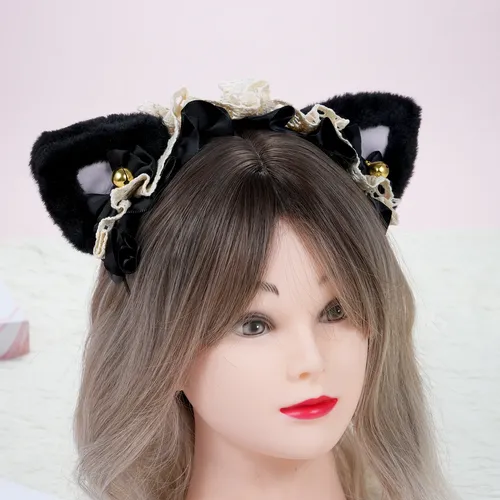 Diadema Con Adorno De Pelo Con Orejas De Gato
