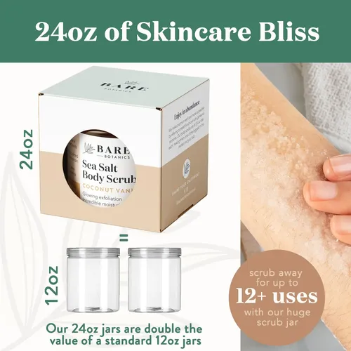 Exfoliante Corporal Bare Botanics, Bergamota Y Menta, 720 Ml
