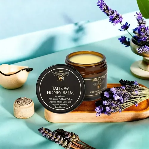 Bálsamo Facial Tallow Honey Balm Con Sebo Y Miel Día/noche Todo Tipo De Piel Día/noche