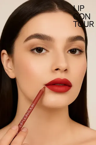 Delineador Labial Cremoso Lip Contour Tei Waterproof Color Tono 12