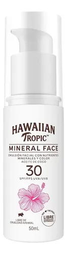 Hawaiian Tropic Mineral Face Color Emulsión Solar Fps30
