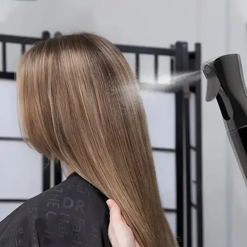 Set Peines Peluquería X10 Con Pulverizador Negro