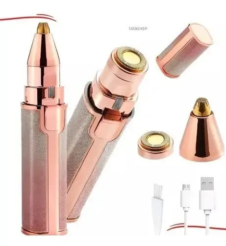 Depilador De Cejas Facial 2 En 1 Usb Multifuncional Trimmer
