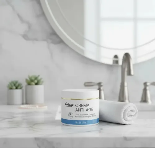 Crema Antiage Con Hialurónico Vit E Colágeno 50g Collage