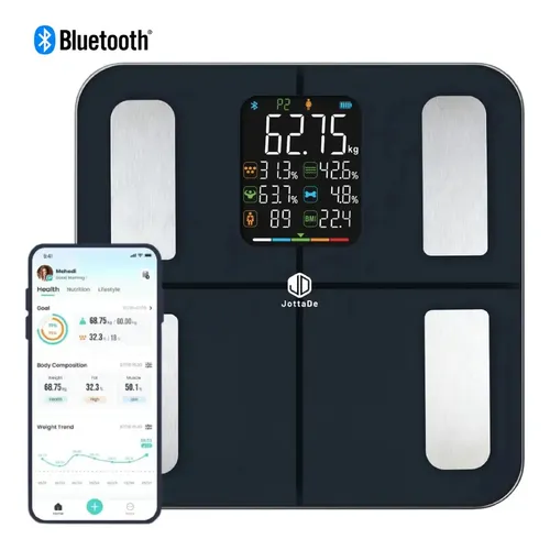 Balanza Digital Inteligente Bluetooth Análisis Corporal Personal 180 kg Bioimpedancia JD iF1334B
