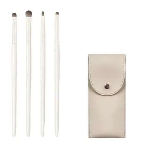 Kit 4 Brochas De Pelo De Caballo Para Difuminar Ojos