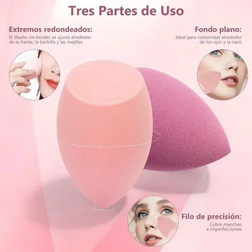Kit De Batidora De Esponja Cosmética Para Botellas De 14 Pie