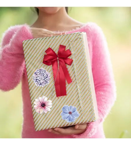 500 Pegatinas Con Forma De Flor Y Mariposa Para Manualidades