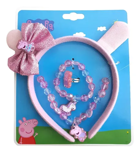 Set De Bijouterie y Accesorios De Pelo Peppa Pig Para Niñas