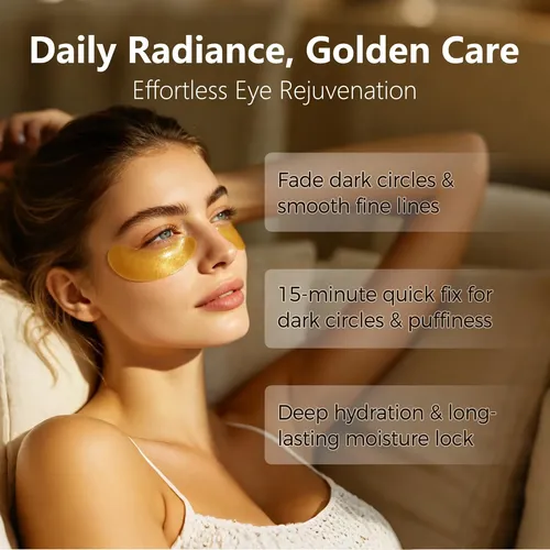 Parches De Oro Para Ojos Ojeras Mascarilla 60 Pares 0739256490180