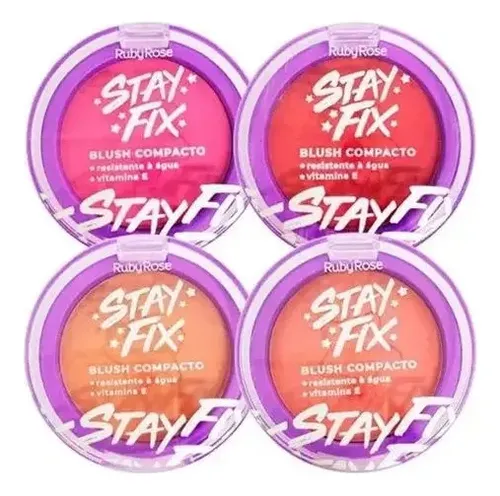 Rubor En Polvo Ruby Rose Blush Stay Fix Tono Lyra