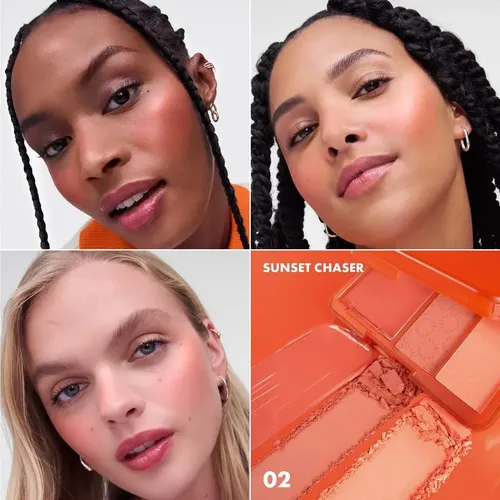 Paleta de Rubor Sephora Collection Blush Blush Blush Sunset Chaser para Todo Tipo de Piel