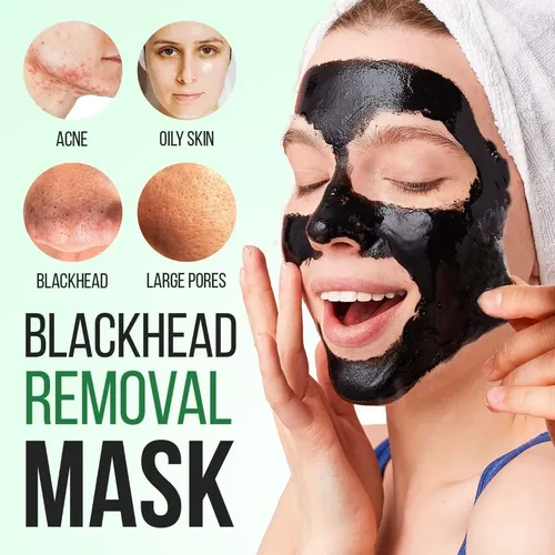 Mascarilla Facial Negra Sadoer Carbón Activado X2 80g Todo Tipo De Piel