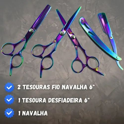 Kit De Tijeras Profesionales De Peluquería Y Alambre De.