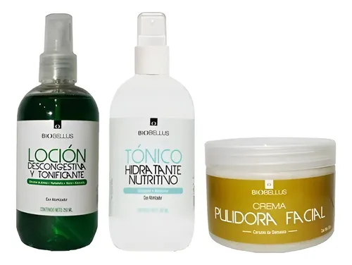 Kit Cremas Biobellus Facial Exfoliante Hidronutritiva 250grs