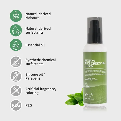 Crema Hidratante Benton Deep Green Tea 120 Ml Para Piel *-*