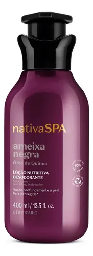 Loción Hidratante Desodorante Corporal Nativa Spa Ciruela Negra O Boticário 400ml
