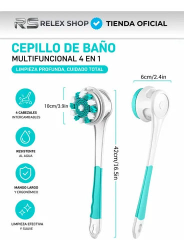 Cepillo Exfoliante Eléctrico Corporal Inalámbrico Spa