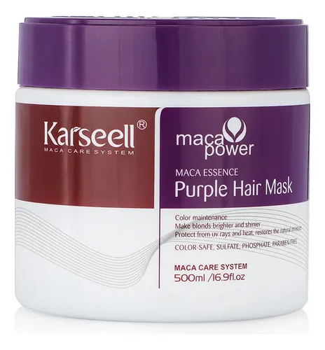 Karseell Maca Power Máscara Matizadora Morada Pote 500ml
