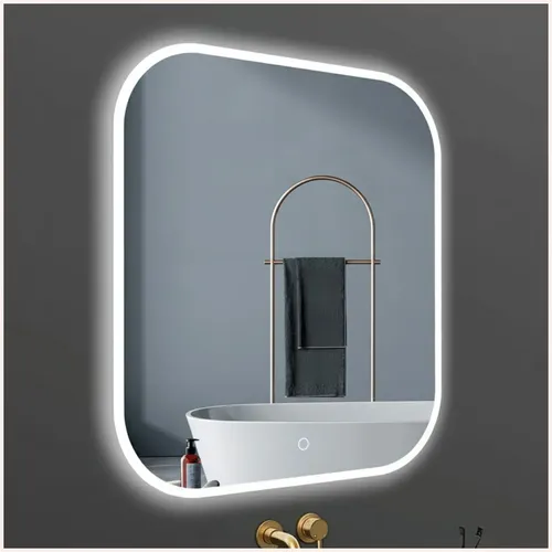 Espejo Rectangular Smart Led Touch Luz Fria Colgar Baño