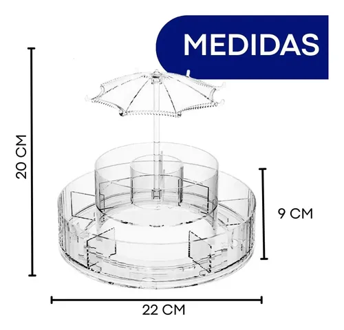 Organizador De Maquillaje Giratorio