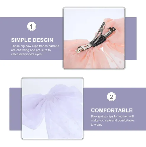 3piezas Accesorios Para Cabello Niña Moños Grandes Con