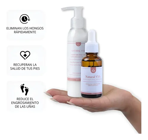 Aceite Anti Hongos + Crema Anti Hongos 120ml Combo Combo Antihongos
