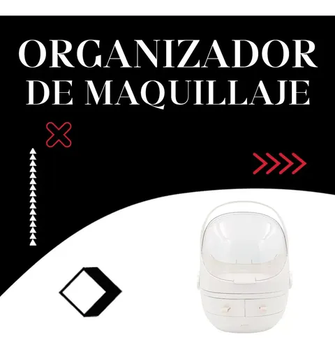 Organizador De Maquillaje Portátil Brochas Cosmeticos Makeup
