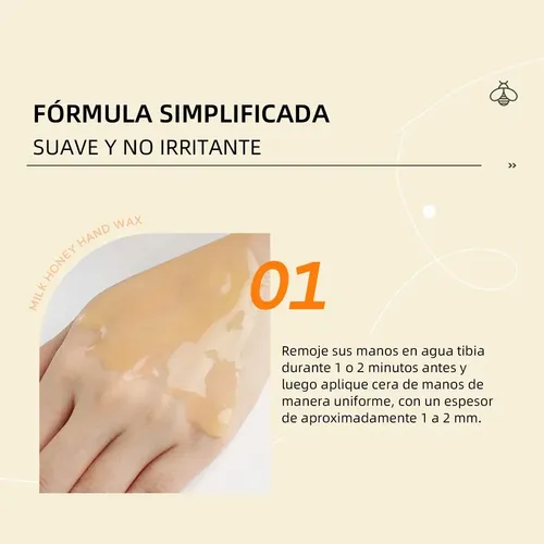 Leite Mel Cera Para Mãos,50g,1pcs