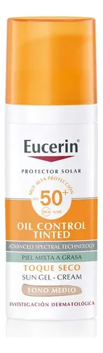 Protector Solar Facial Eucerin Oil Control Fps 50 Tono Medio