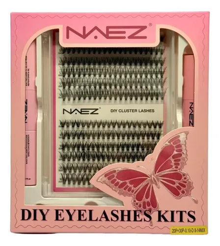 Set Completo Pestañas Postizas Naez Adhesivo Sellador Pinza