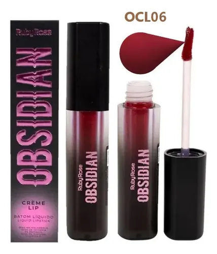 Labial Liquido Crema Cream Lip Obsidian Ruby Rose Hb7100