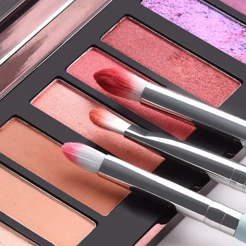 Set 12 Brochas De Maquillaje Con Estuche Azul