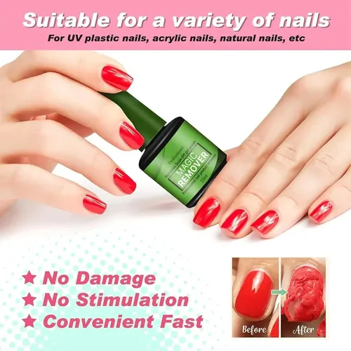 Removedor De Gel Para Uñas Cosmoo 15 Ml (2 Piezas)